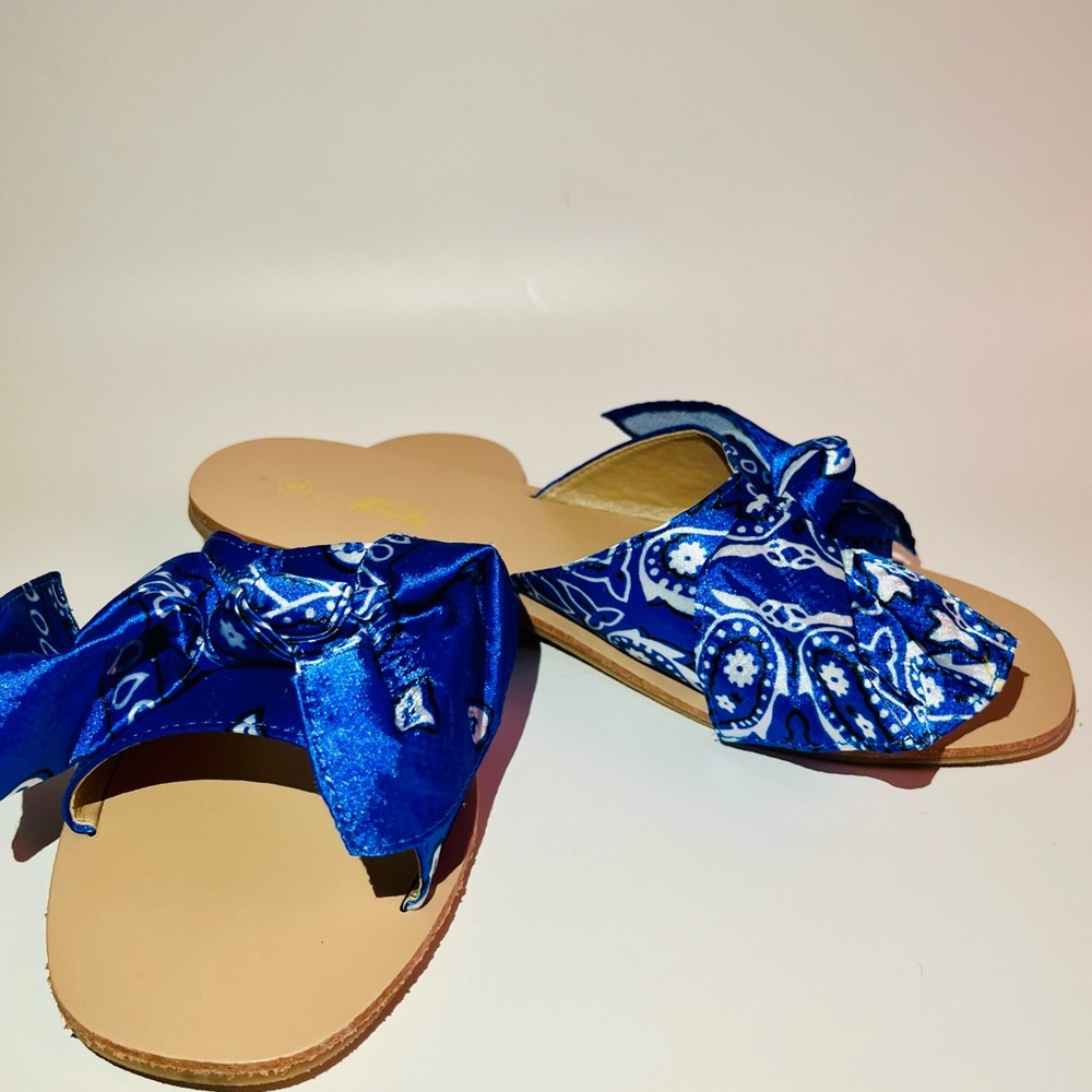 Paisley Print Sandals